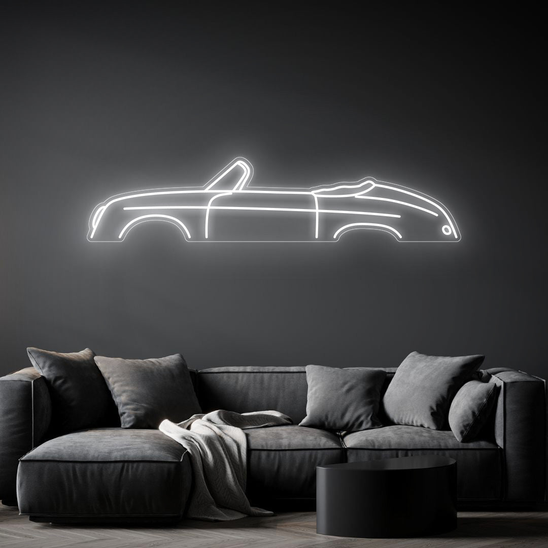 356 Speedster Neon Silhouette